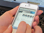 An app can run on a smartphone