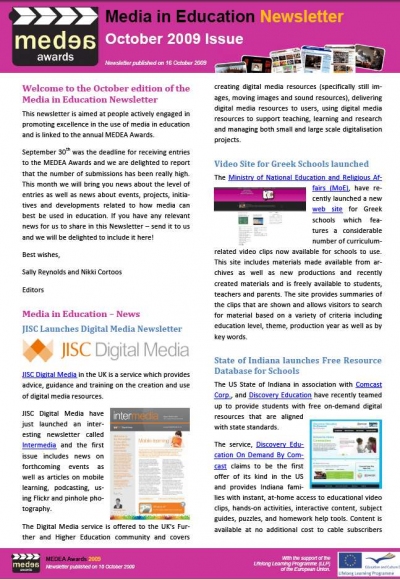 Front Page Media in Education Newsletter