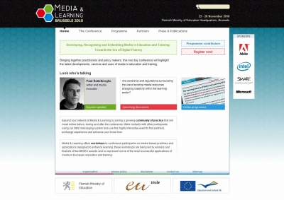 Front Page Media and Learning conference website Front Page Media and Learning conference website
