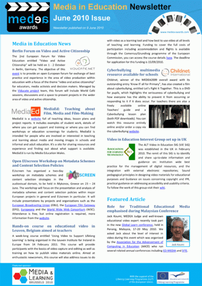 Media in Education June Issue