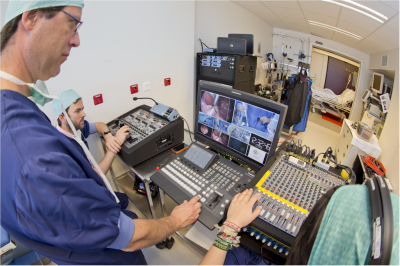 The ATiT production team at the Heilig Hart Hospital 
