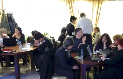 Group working during workshop
