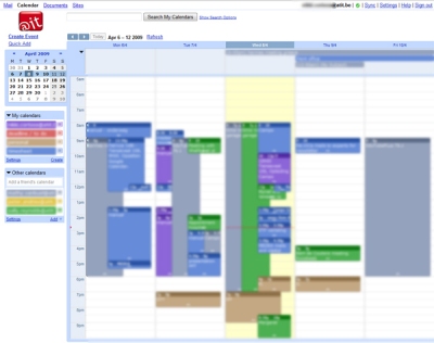 Google Calendar screenshot