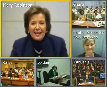 Screenshot taken during Dialogue shoing the participating sites
