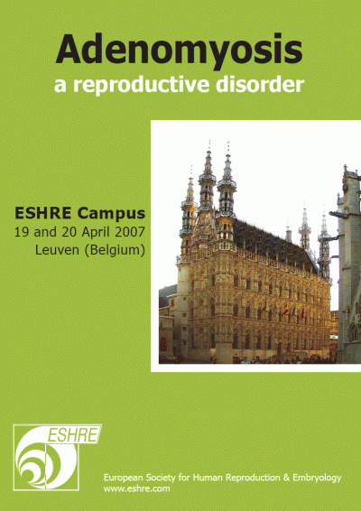 ESHRE DVD "Adenomyosis, a Reproductive Disorder" DVD Adenomyosis Cover