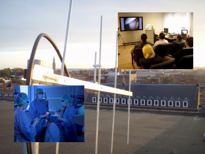 Videotransmission using Microwave between H Hart Hospital Leuven and EAGS Videotransmission between H Hart Hospital and EAGS