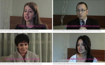 Screenshot of the interviews with the 2009 award winners