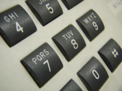 Telephone keypad