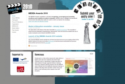 Front page of the MEDEA 2010 website Front page of the MEDEA 2010 website