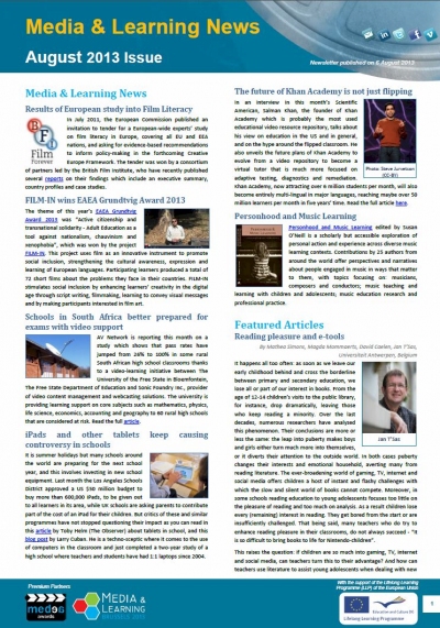 Cover of August Newsletter