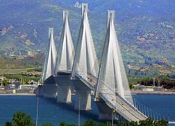 Rio-Antirrio bridge, photo courtesy of Patras University Rio-Antirrio bridge, photo courtesy of Patras University
