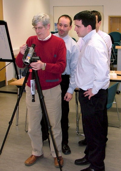 Teachers in Ireland taking part in a video course Teachers in Ireland taking part in a video course