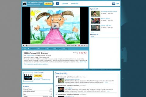 The MEDEA YouTube Channel Screenshot of the MEDEA YouTube Channel