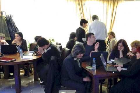 Group working during workshop