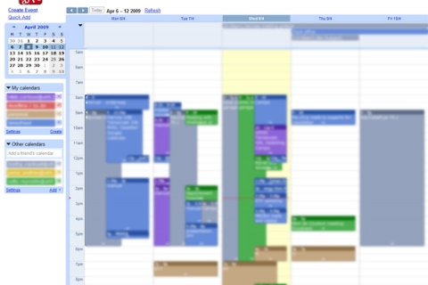 Google Calendar screenshot