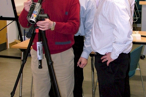 Teachers in Ireland taking part in a video course