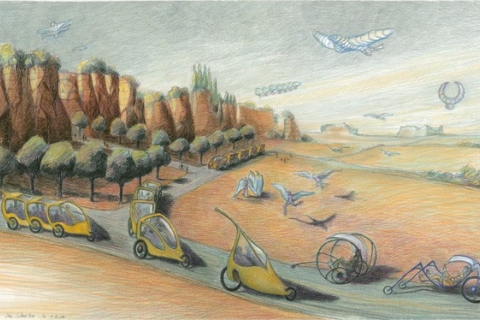 Et si nos villes avaient des ailes? image by Luc Schuiten Et si nos villes avaient des ailes? image by Luc Schuiten