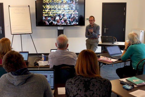 Rik Otten speaking at the workshop Rik Otten speaking at the workshop